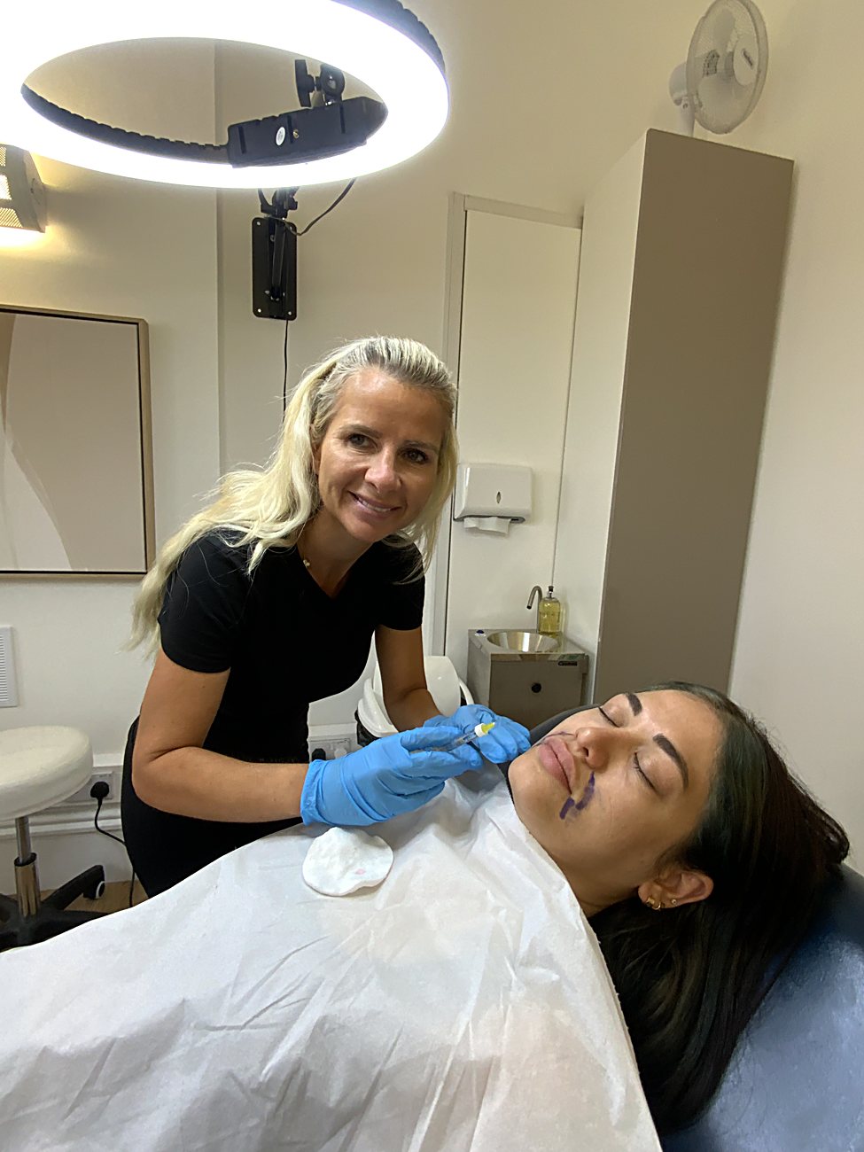 Treatment in progress